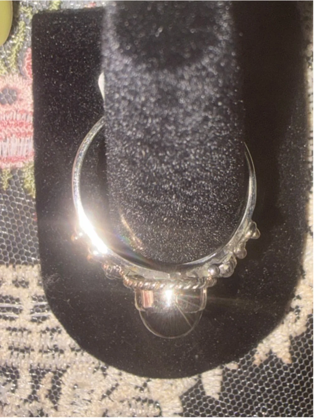 Aura’s Oddities Boutique Sterling Silver 925 & Onyx Ring Size 10